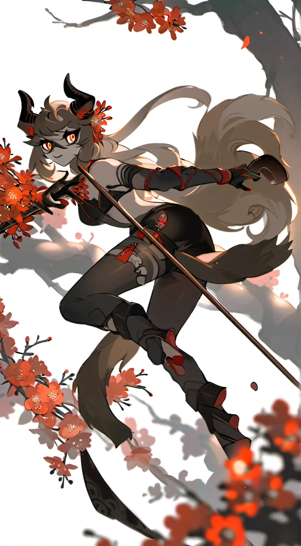 ai character: Female rigby background