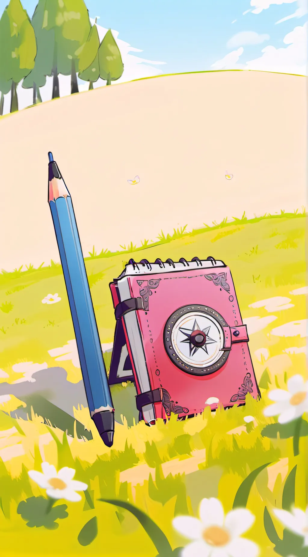 ai character: pencil😭😭😭😭 background