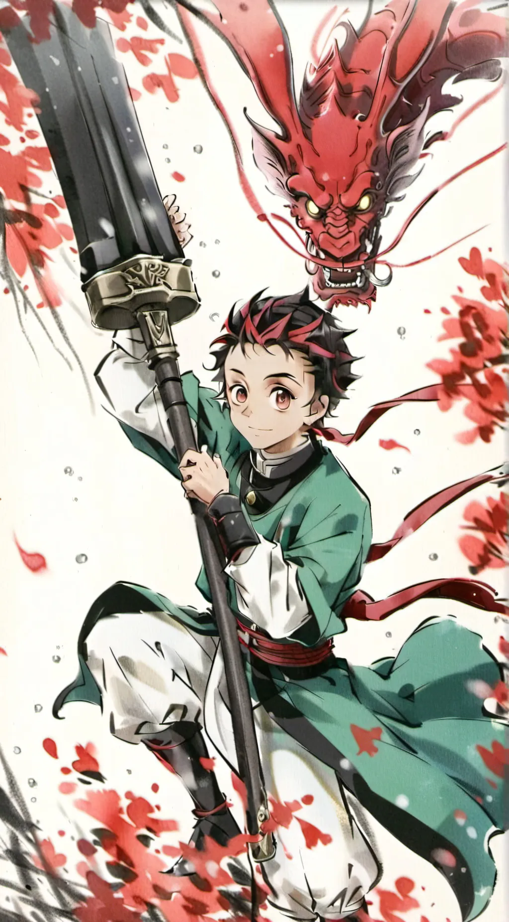 ai character: Tanjiro background