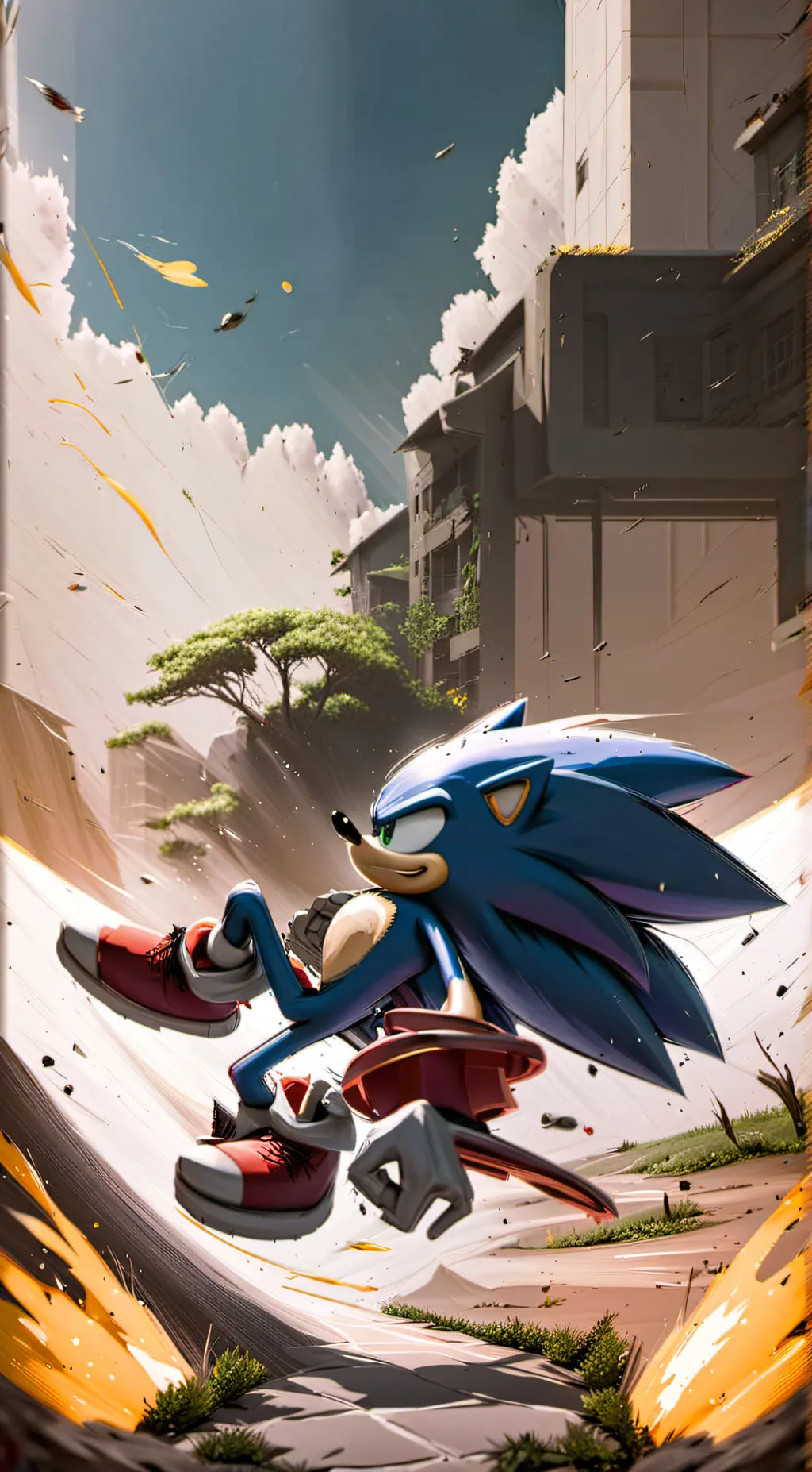 ai character: sonic and Amy background