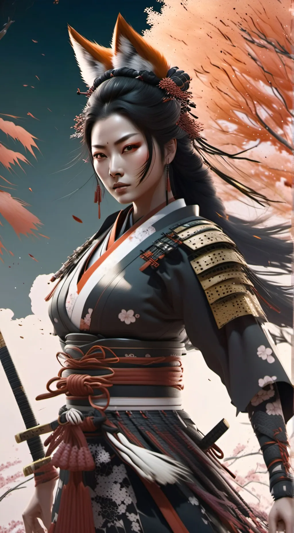 ai character: Yasashi Kitsune background