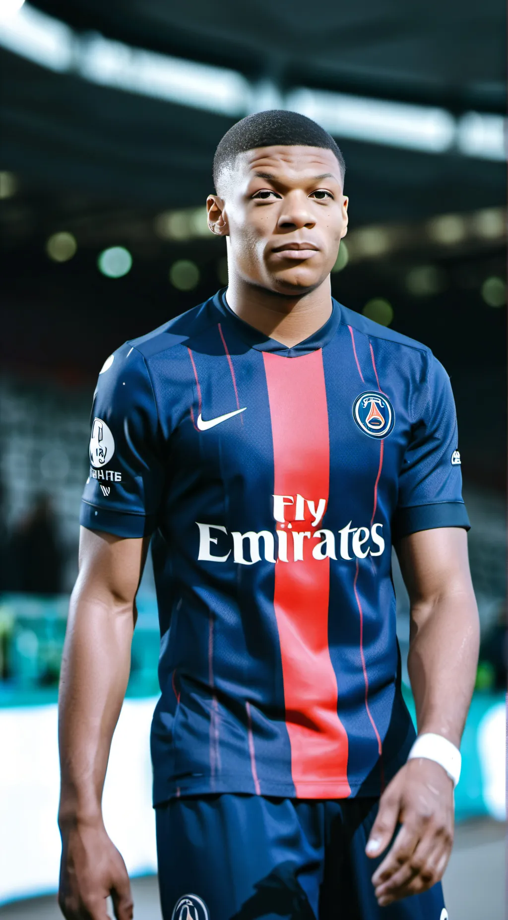 ai character: Kylian Mbappé  background