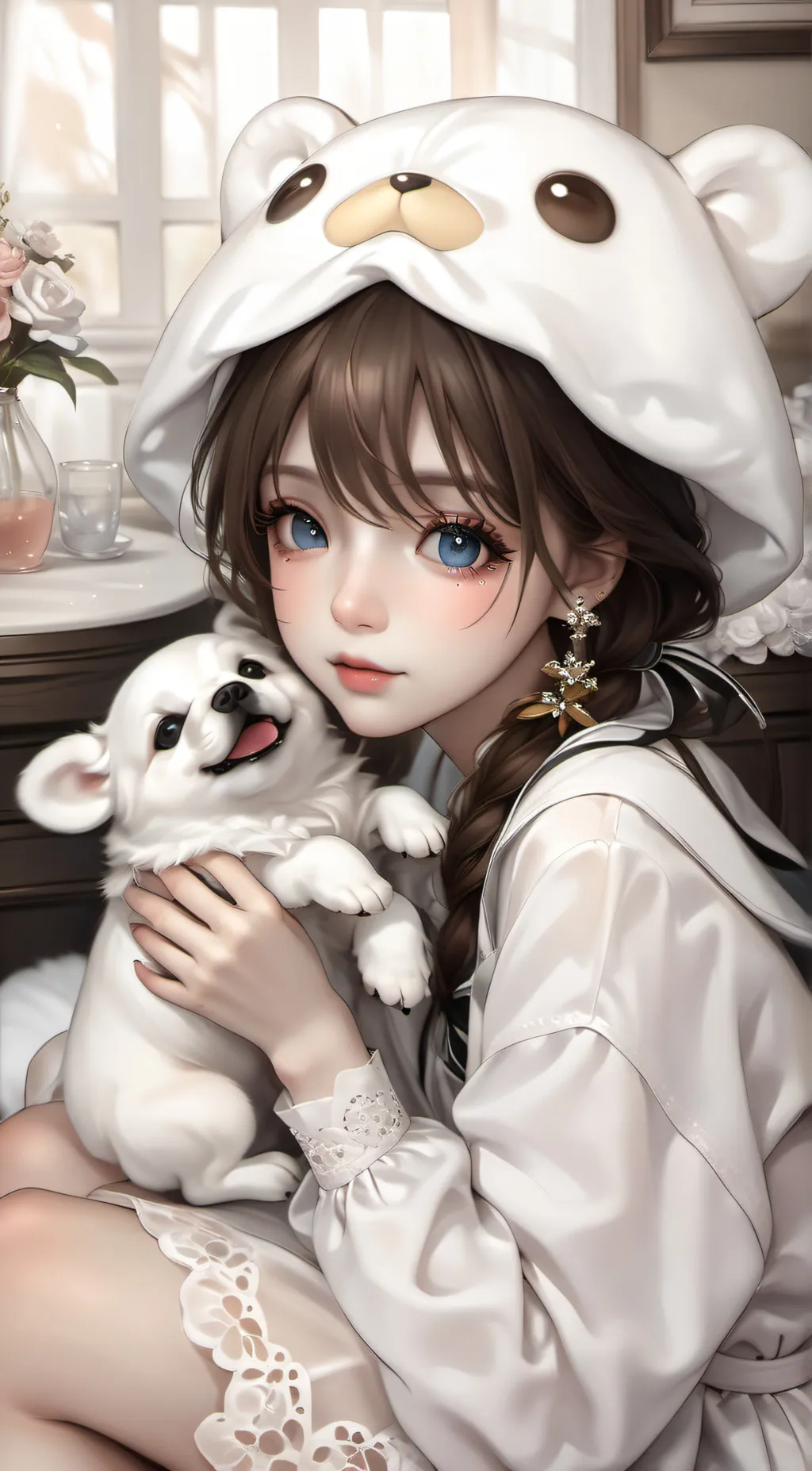 ai character: Frankie  background