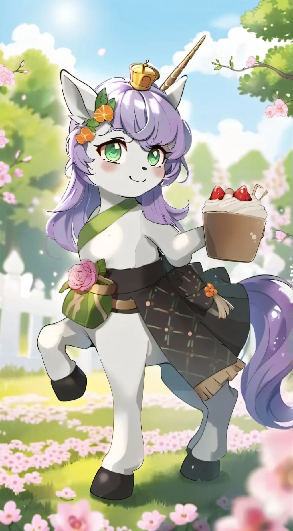 ai character: Crafty Corn background