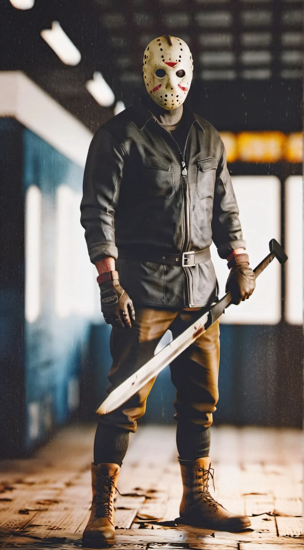 ai character: Jason Voorhees  background