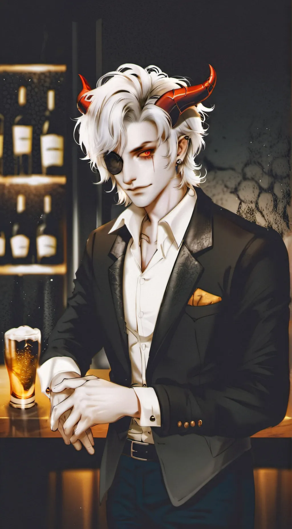 ai character: Lucifer  background