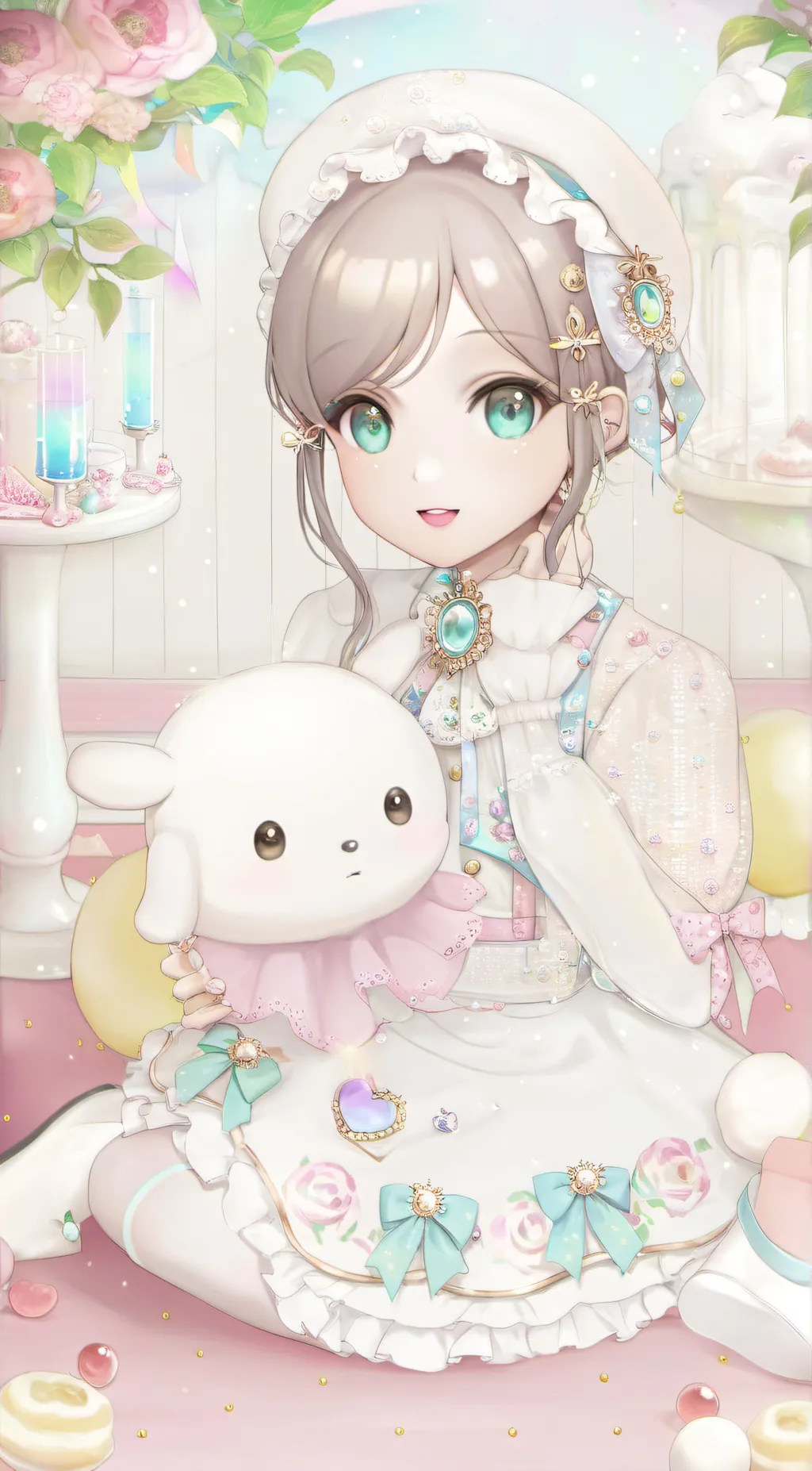 ai character: Park Suzy  background