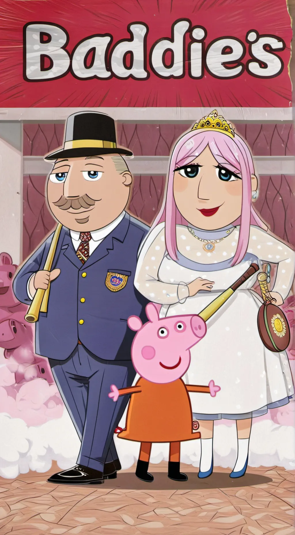 ai character: Baddie peppa now  background