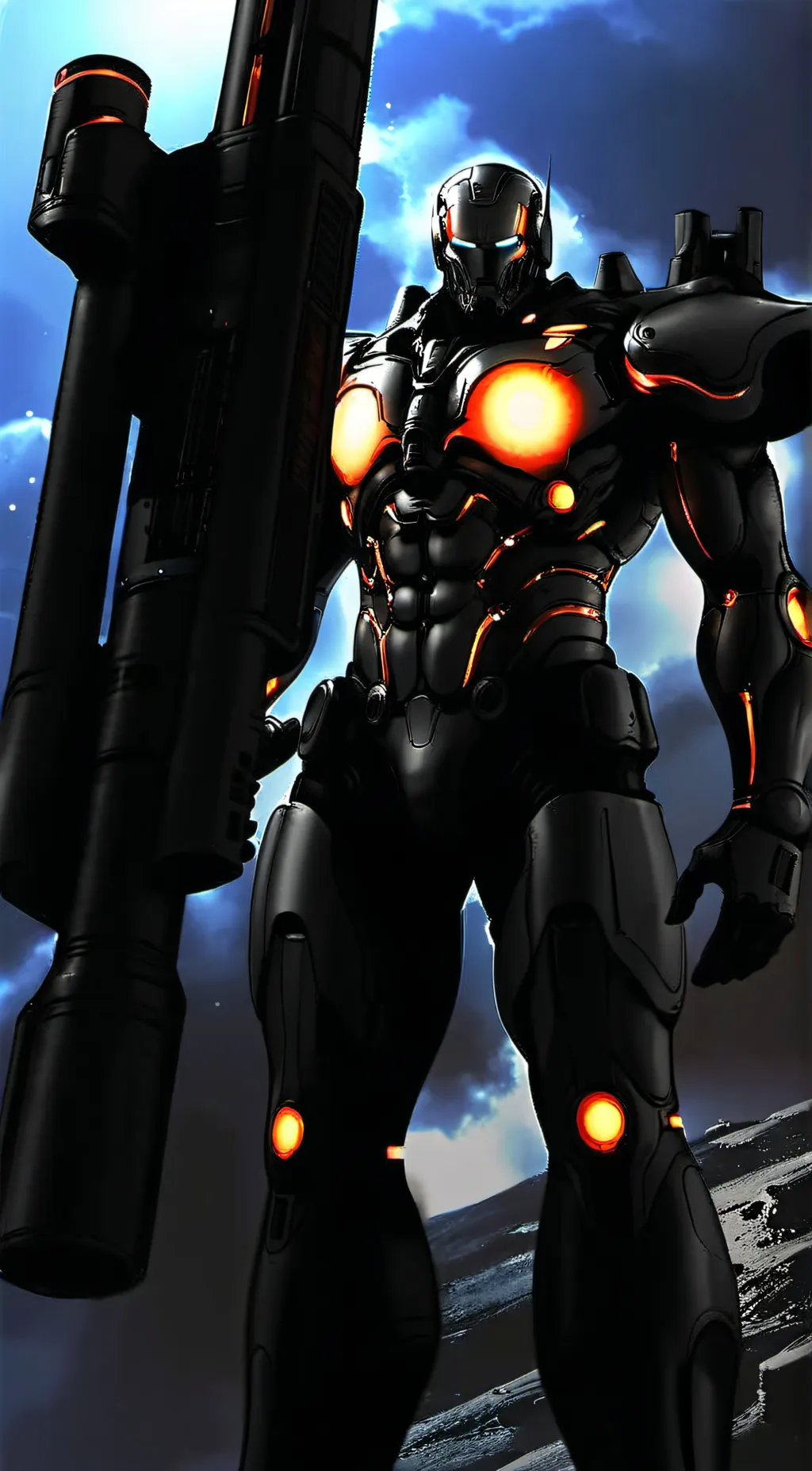 ai character: titan cameraman background