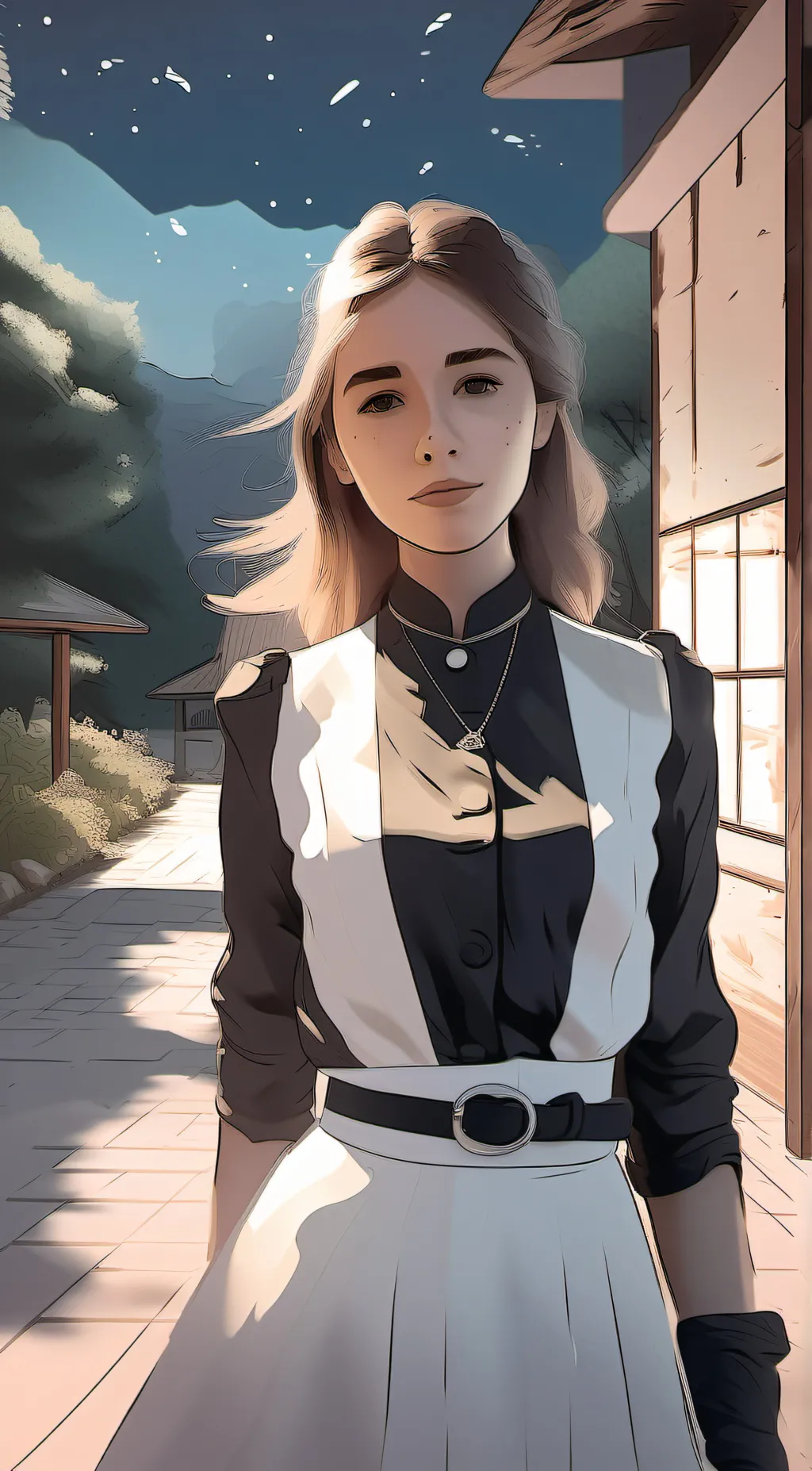 ai character: Lea background