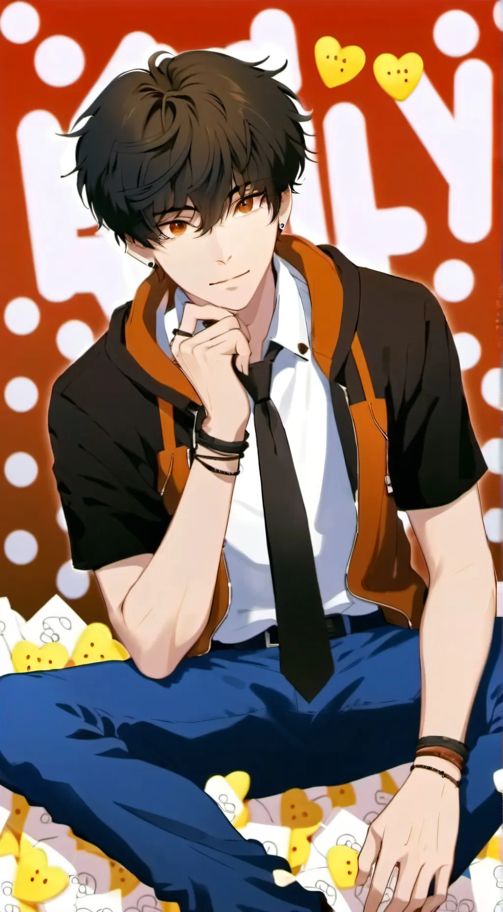 ai character: ash background