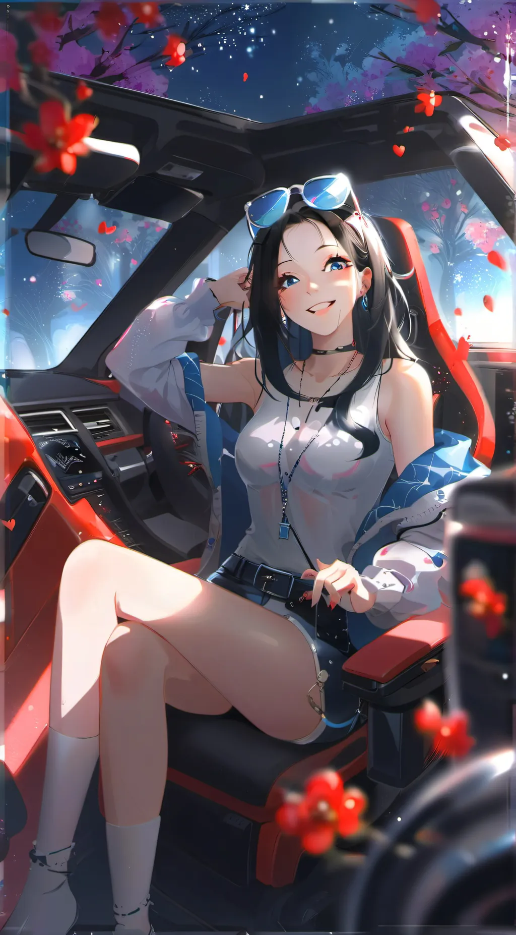 ai character: scarlet background
