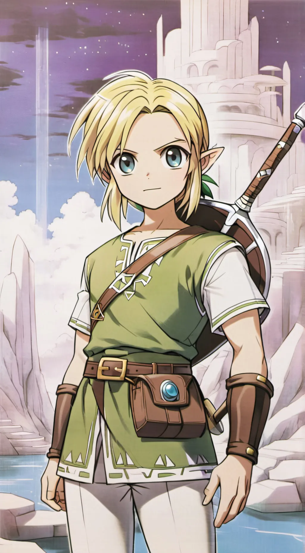 ai character: young link background