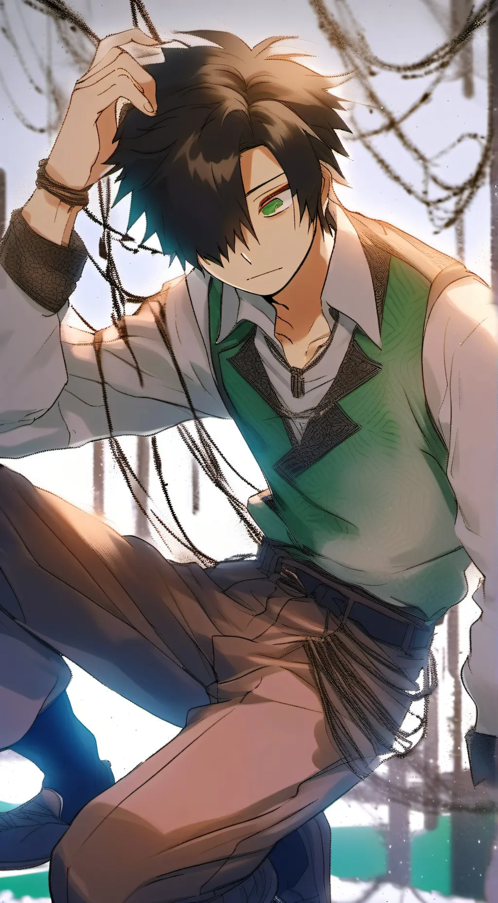 ai character: Ray background