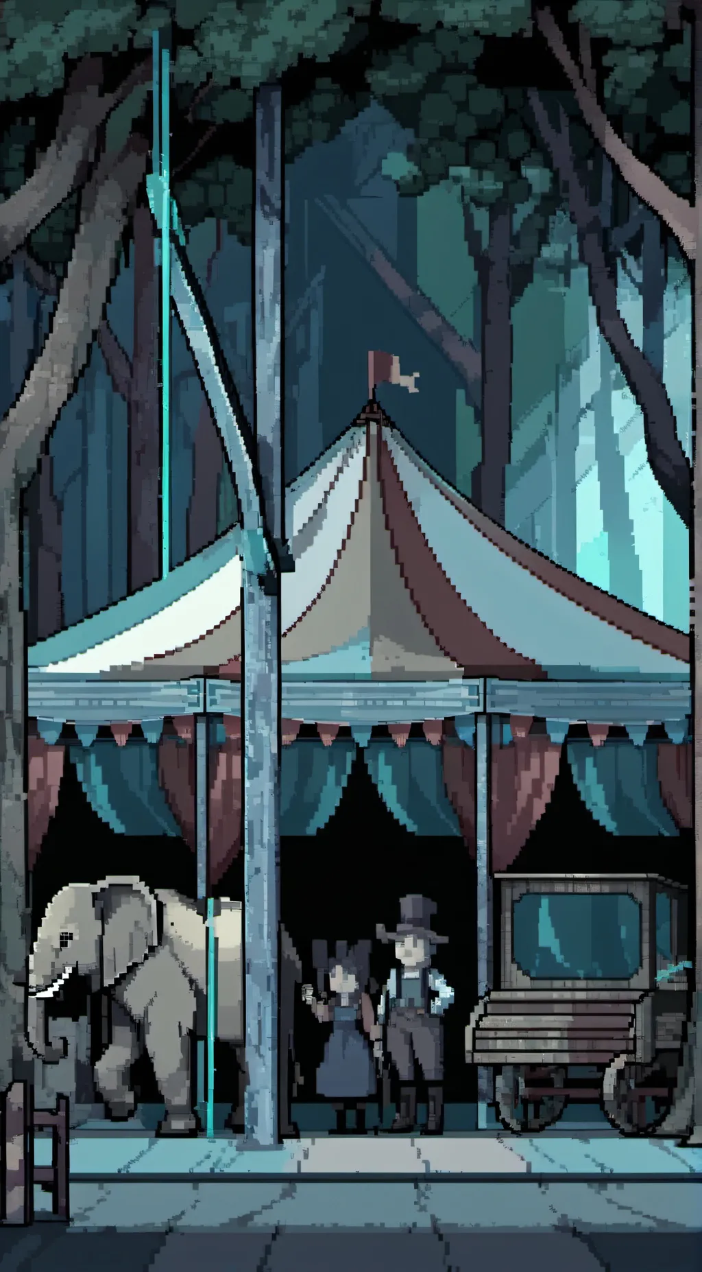 ai character: tadc winter background