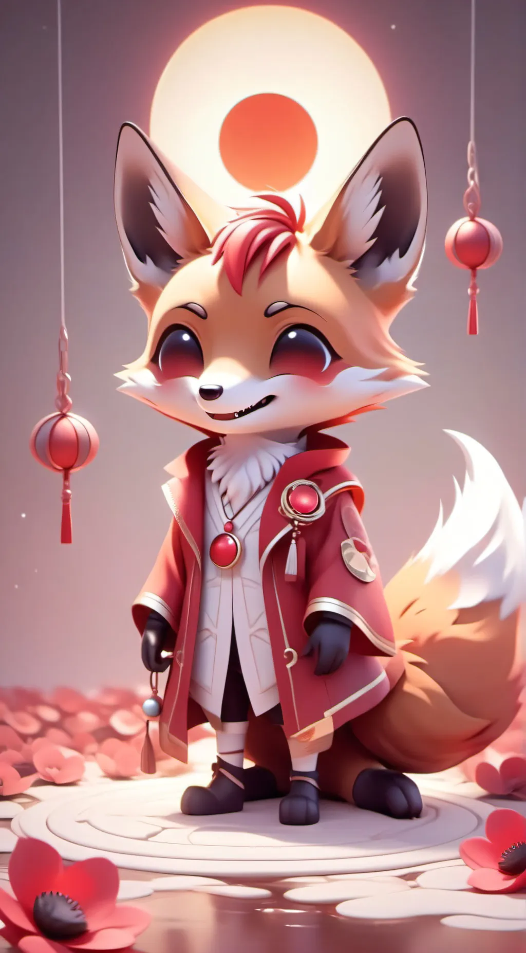 ai character: Foxy Loxy background