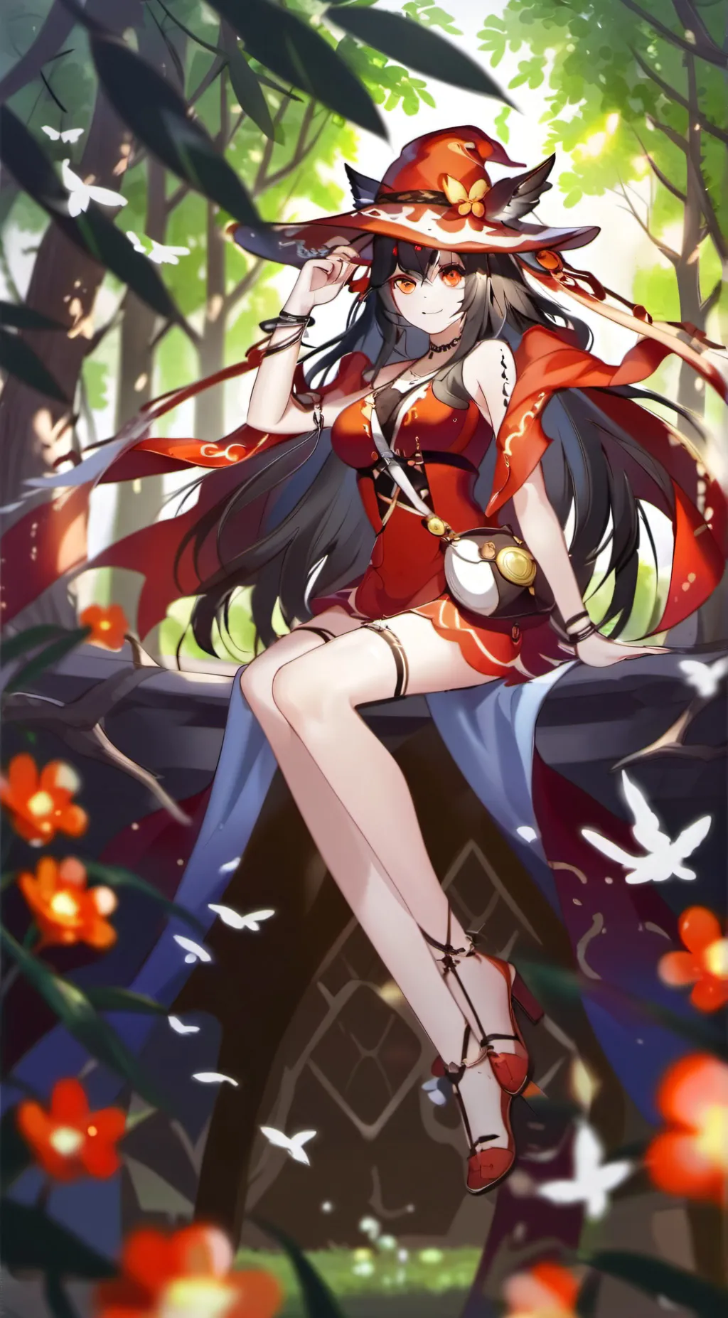 ai character: Sparkle background