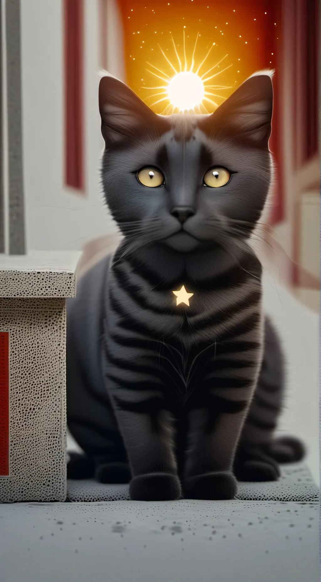 ai character: sunny background