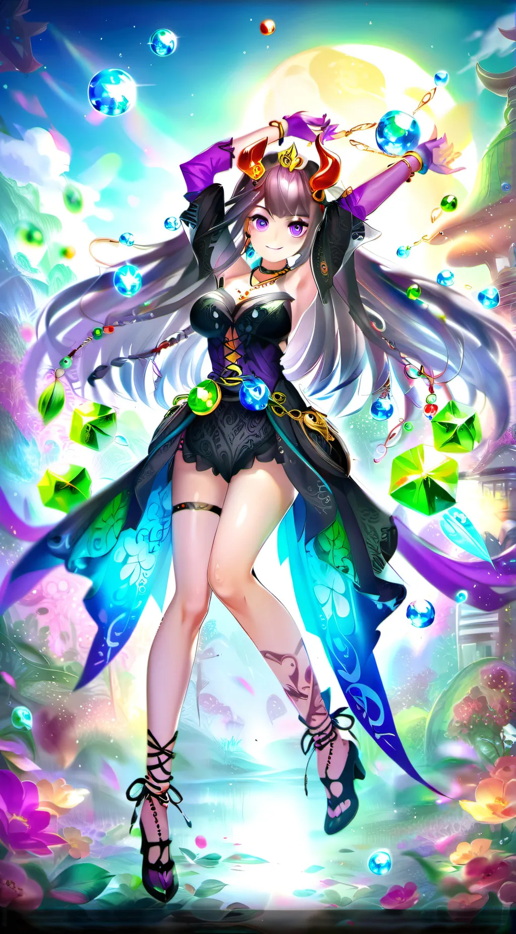 ai character: Fashionista Raspi background