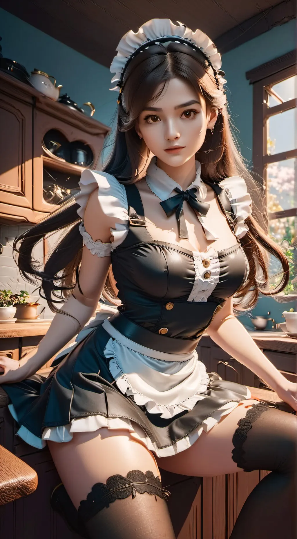 ai character: Maid Tiffany  background