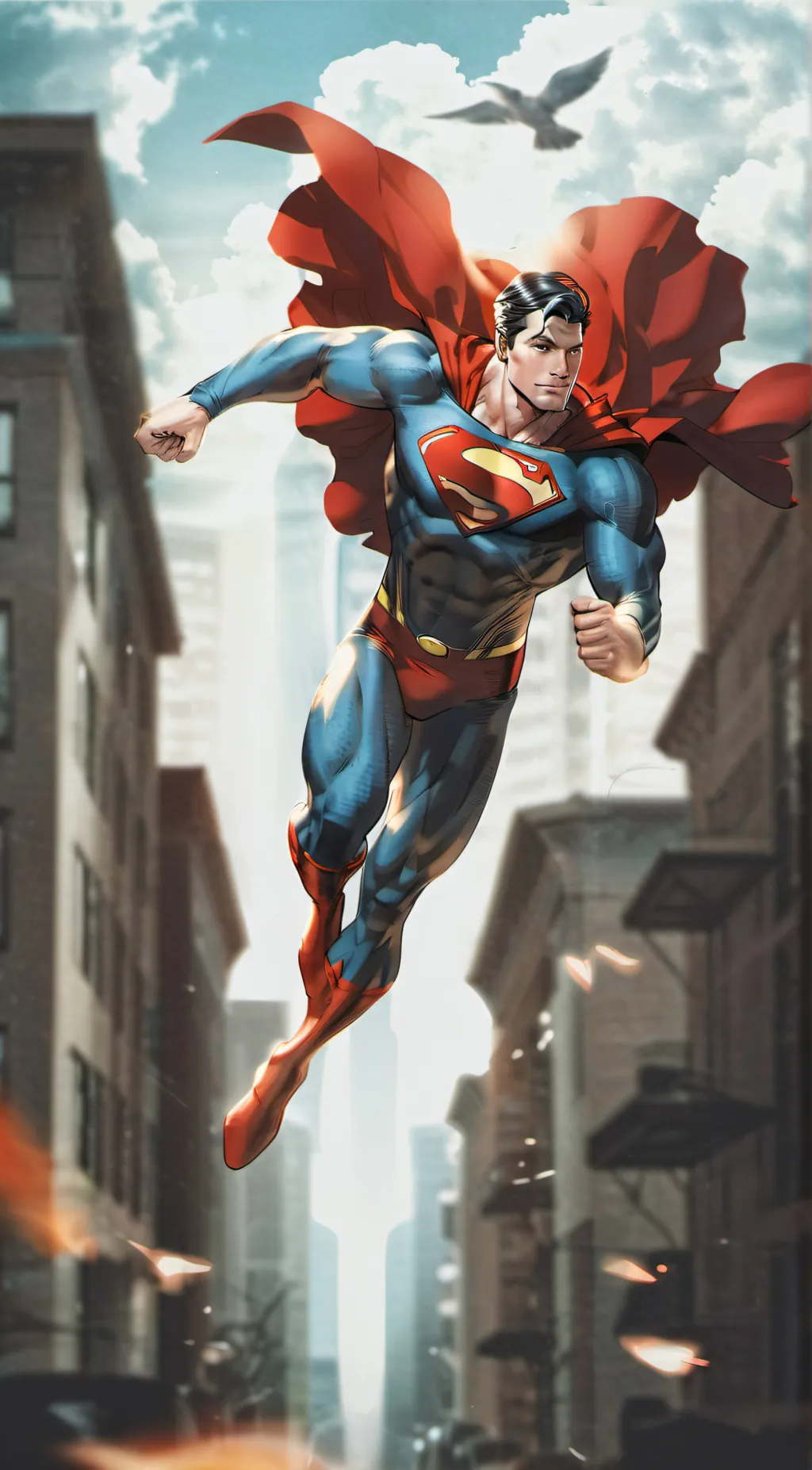 ai character: Superman background