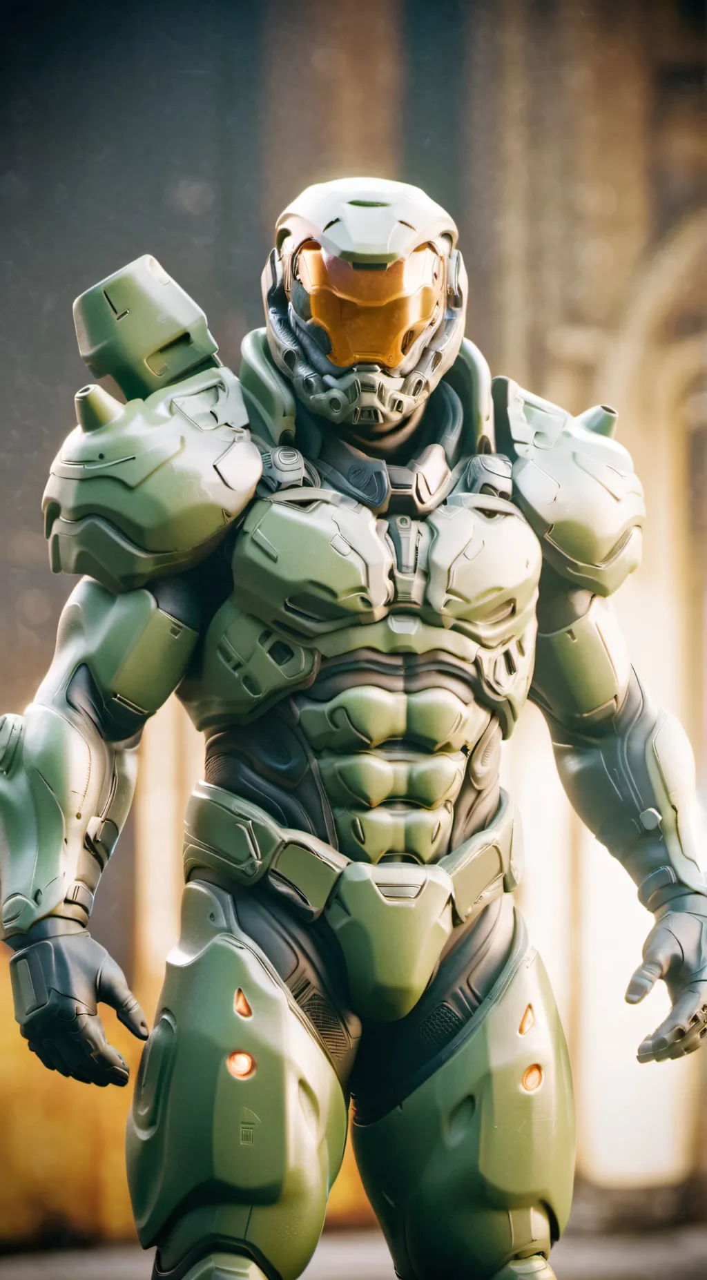 ai character: doomslayer  background