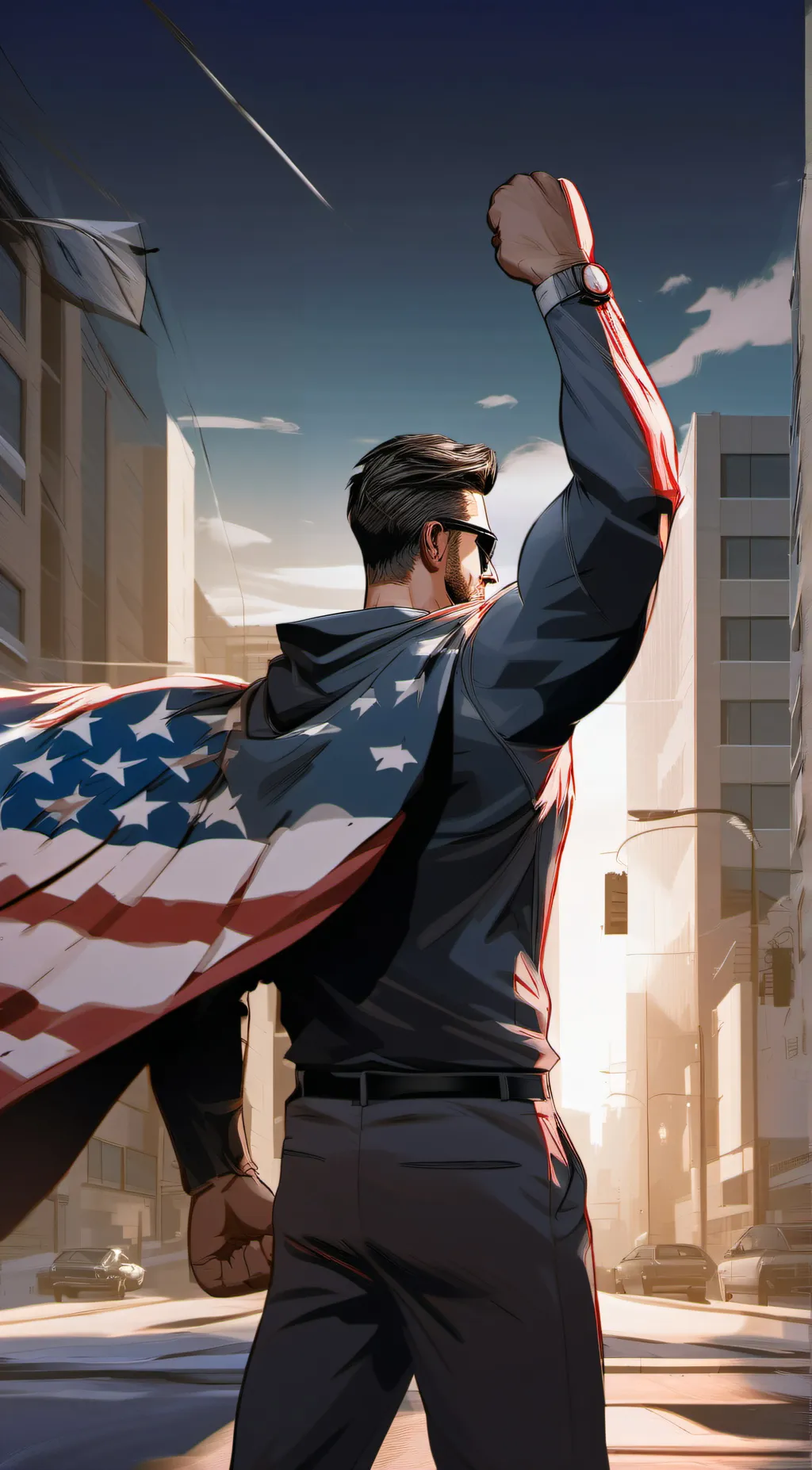 ai character: Luis/America hero  background