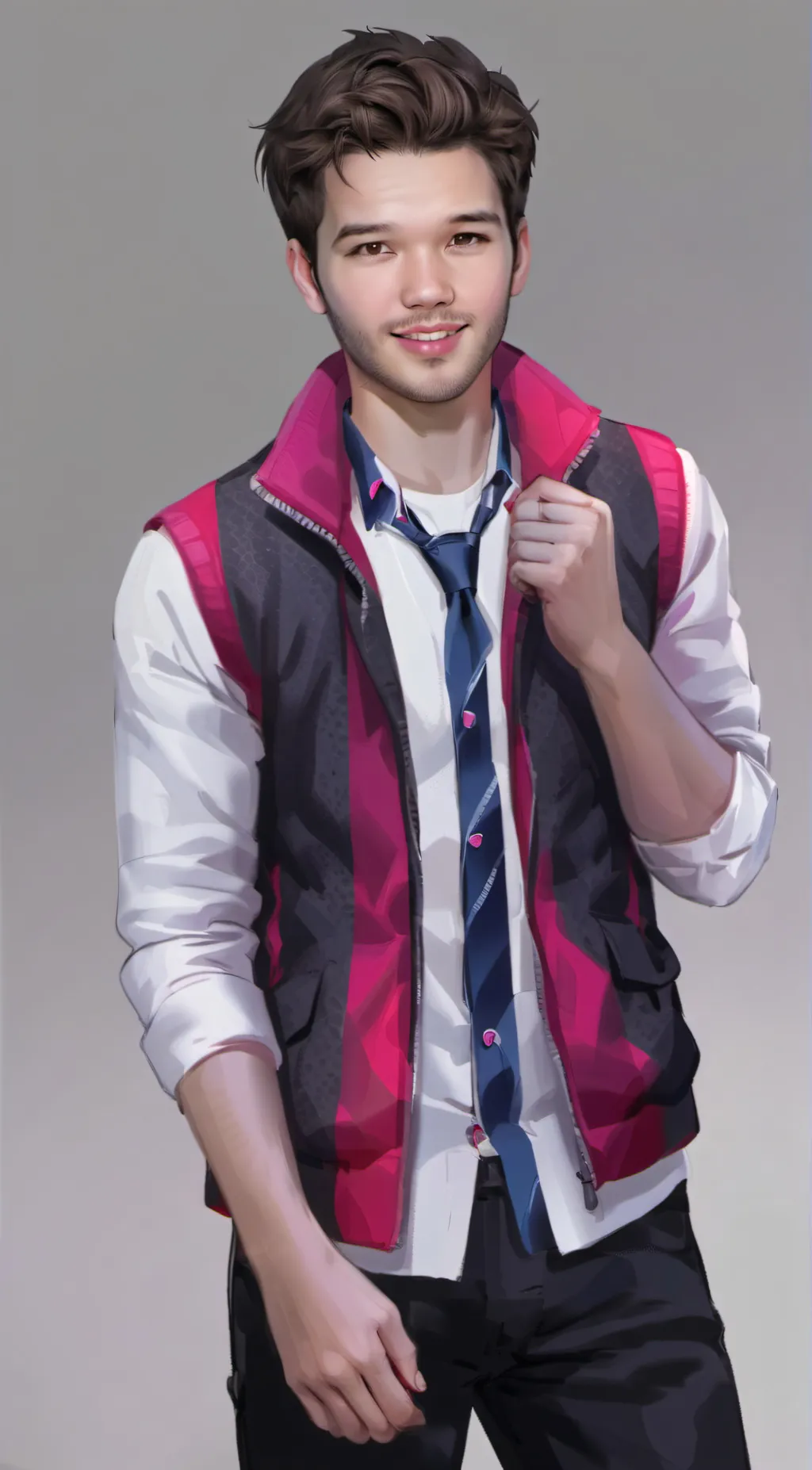 ai character: Nathan Kress background