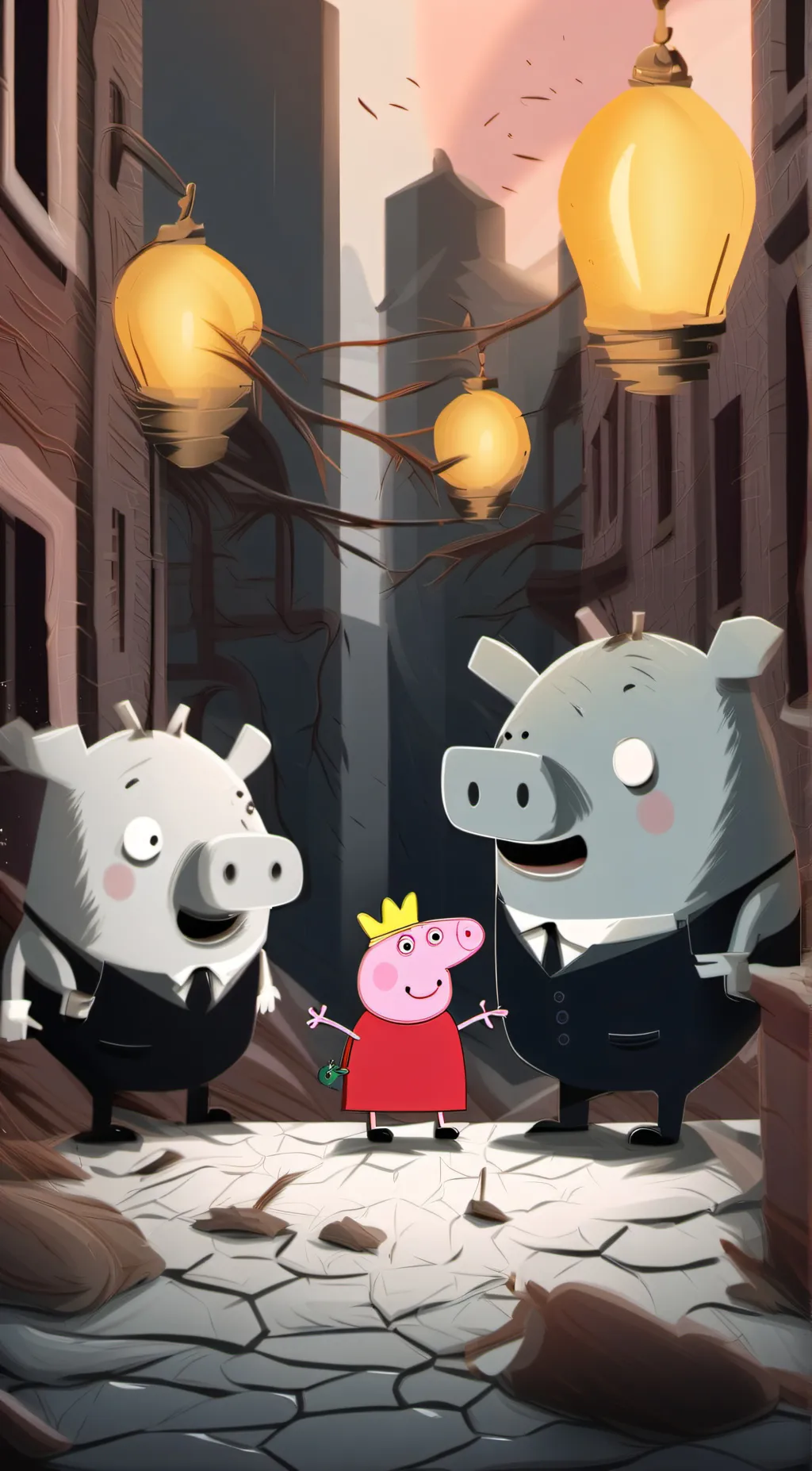 ai character: Peppa pig exe background