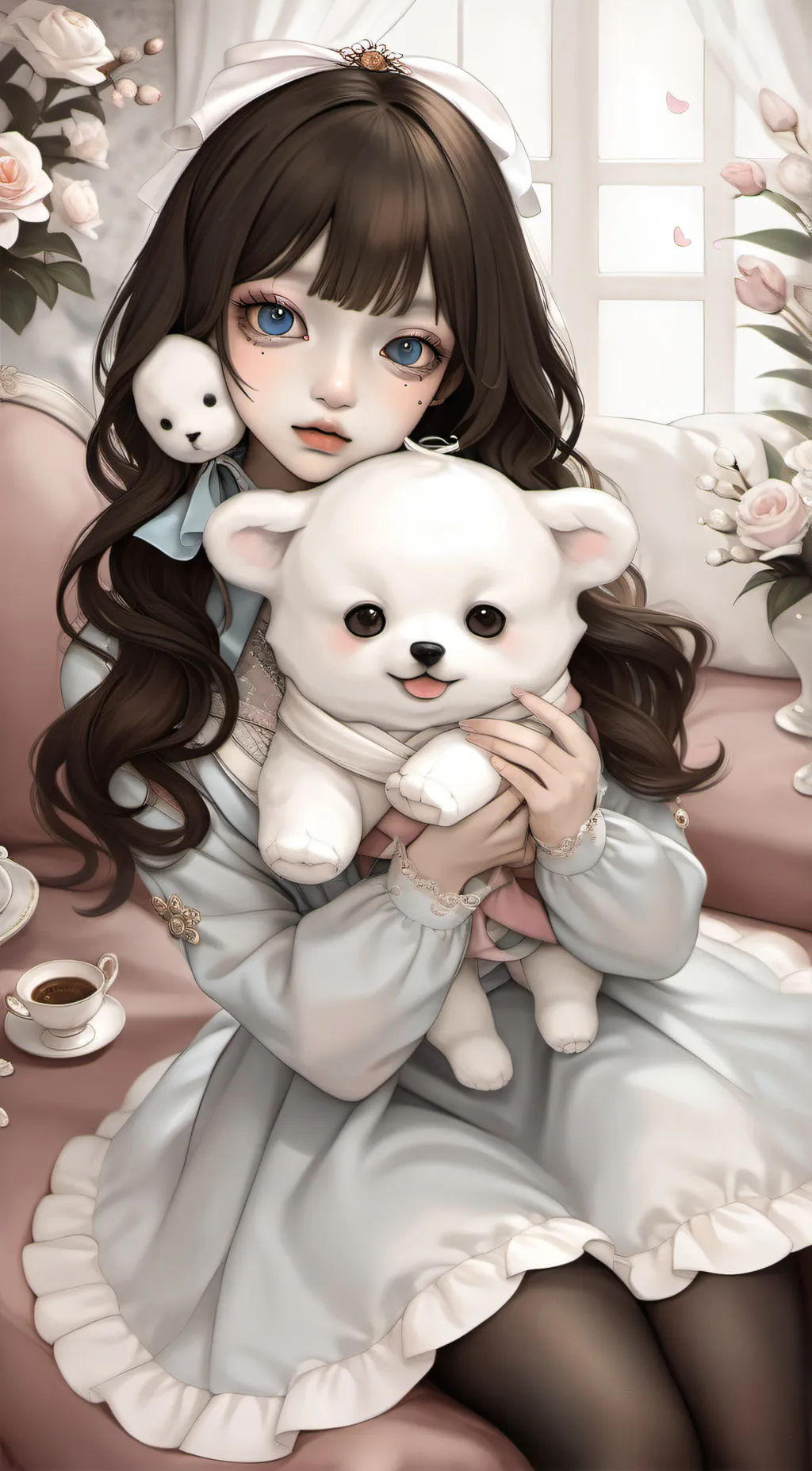 ai character: *jee yo-cha!* background