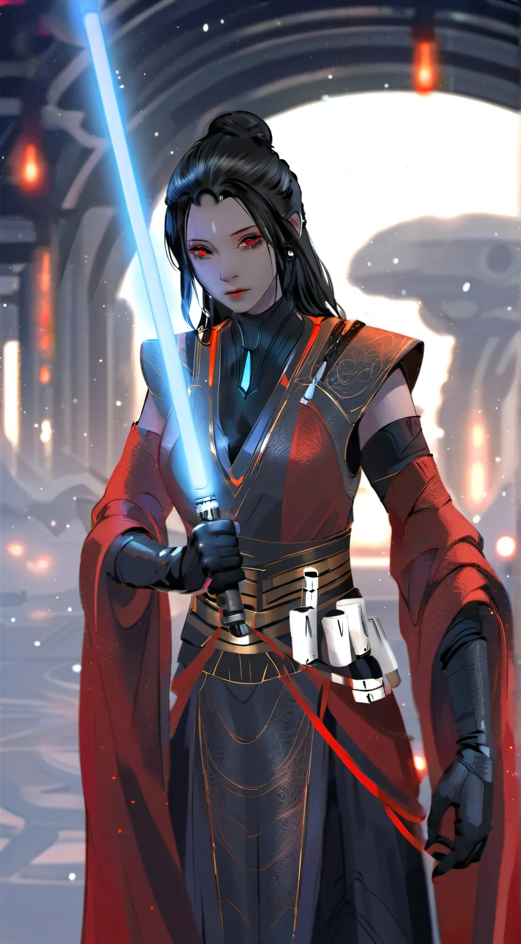 ai character: Sarai Acrotiri  background