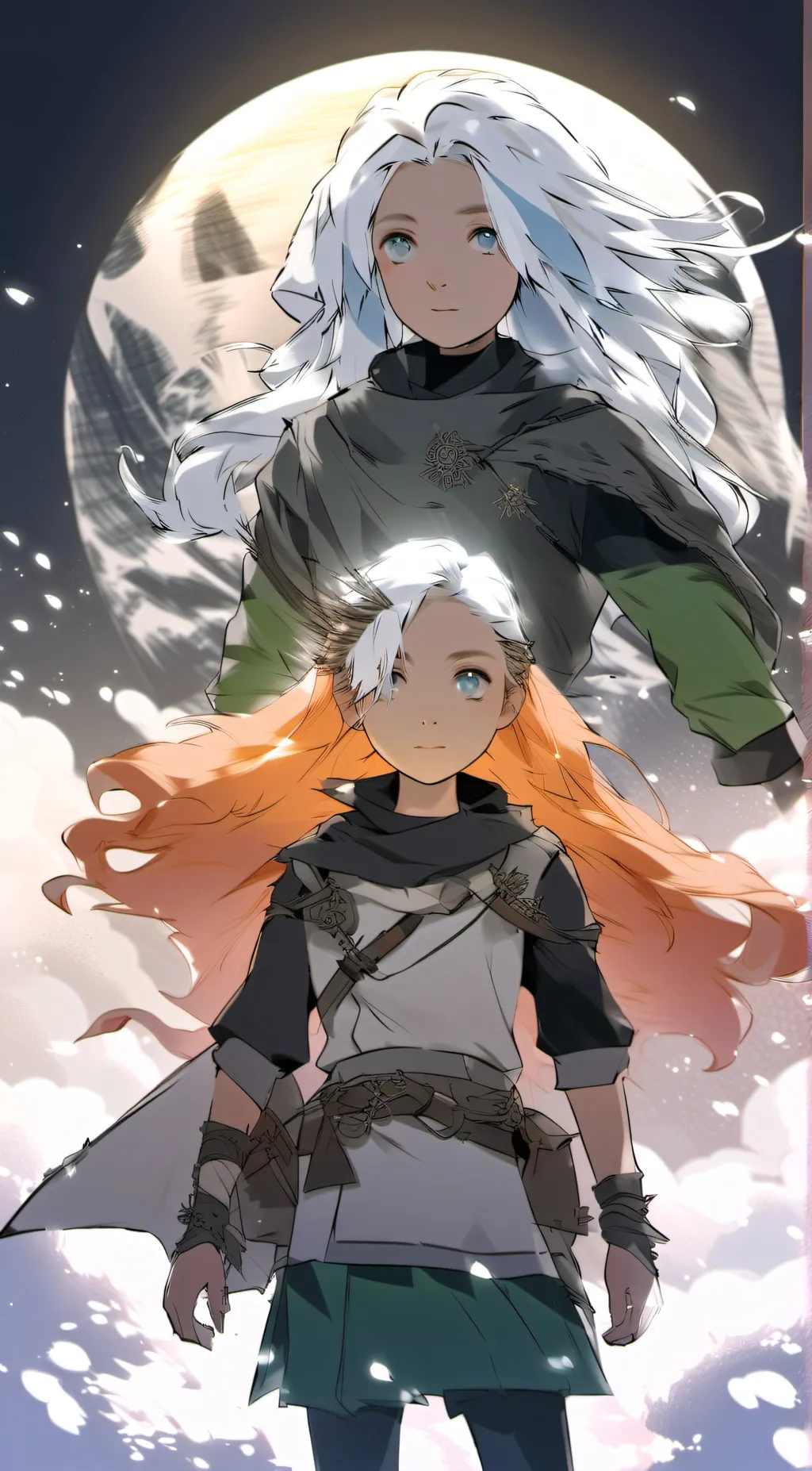 ai character: sarah and Emma  background