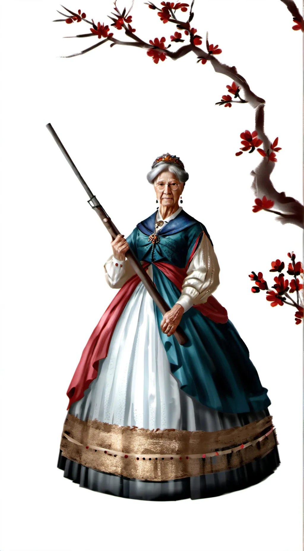 ai character: Civil war grandma background