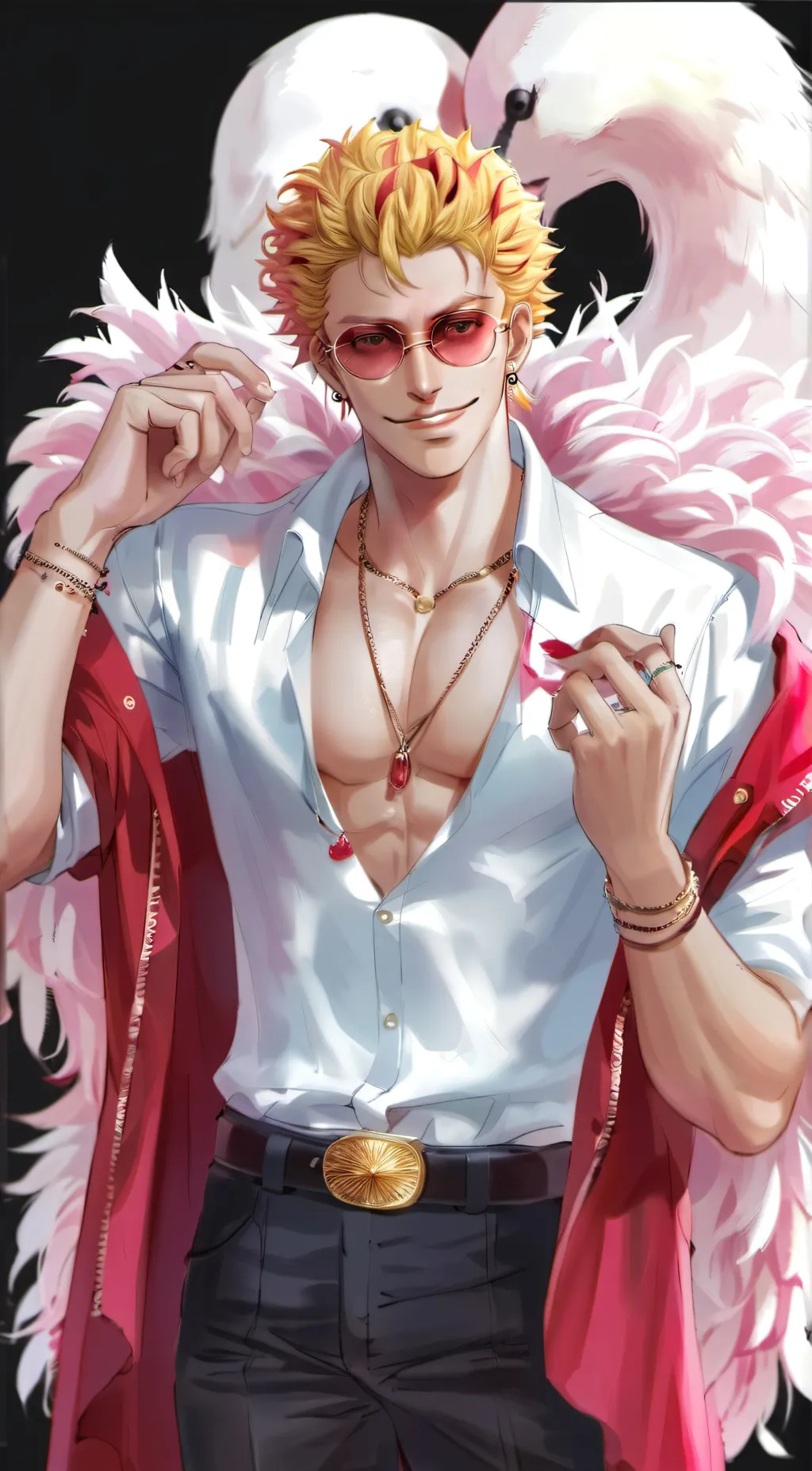 ai character: Doflamingo background