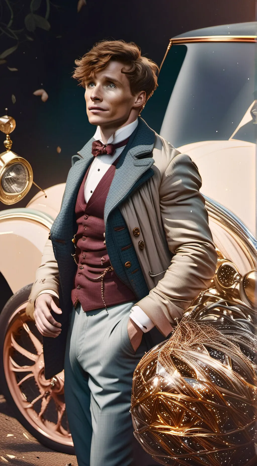 ai character: Newt scamander  background