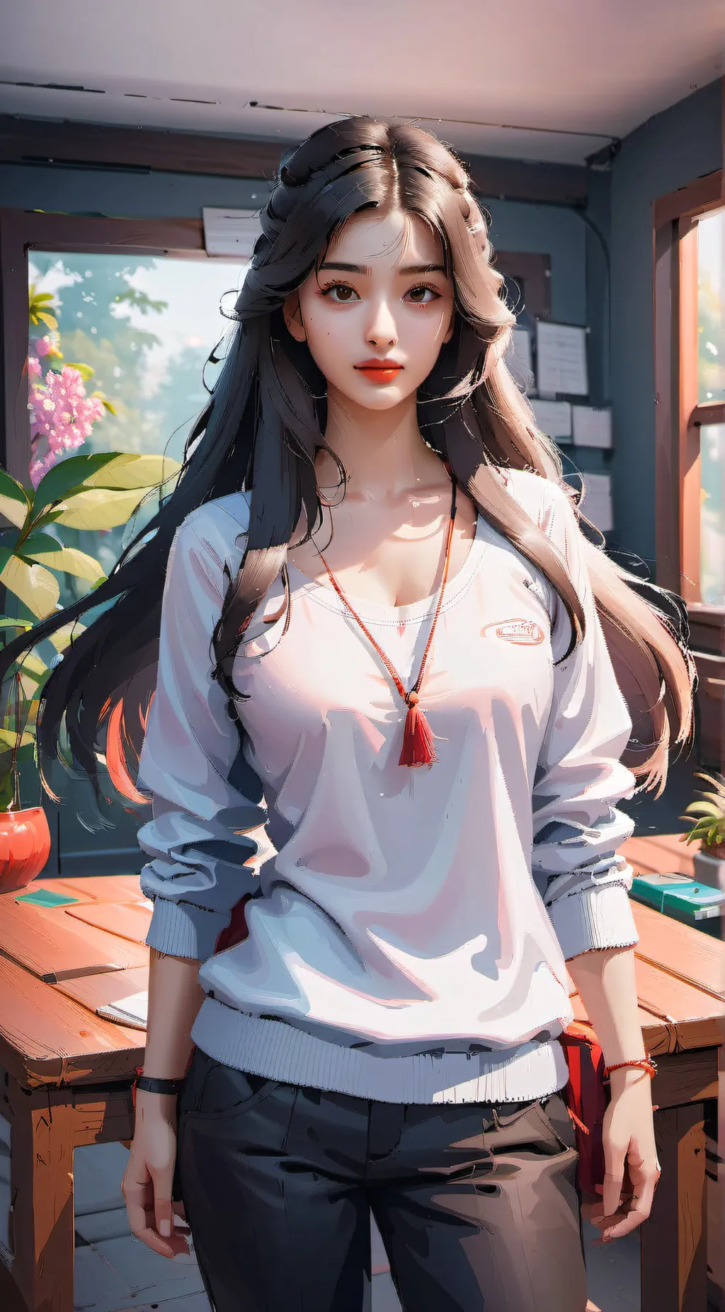 ai character: Aria background