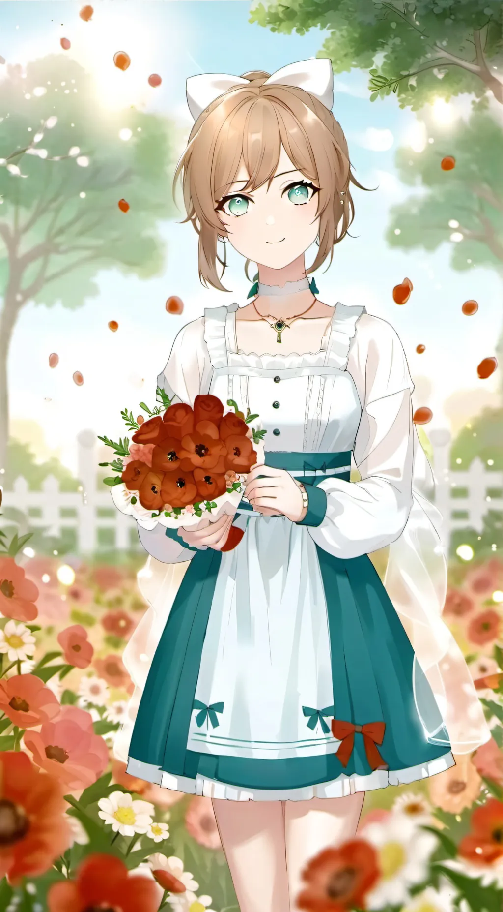 ai character: Violet background