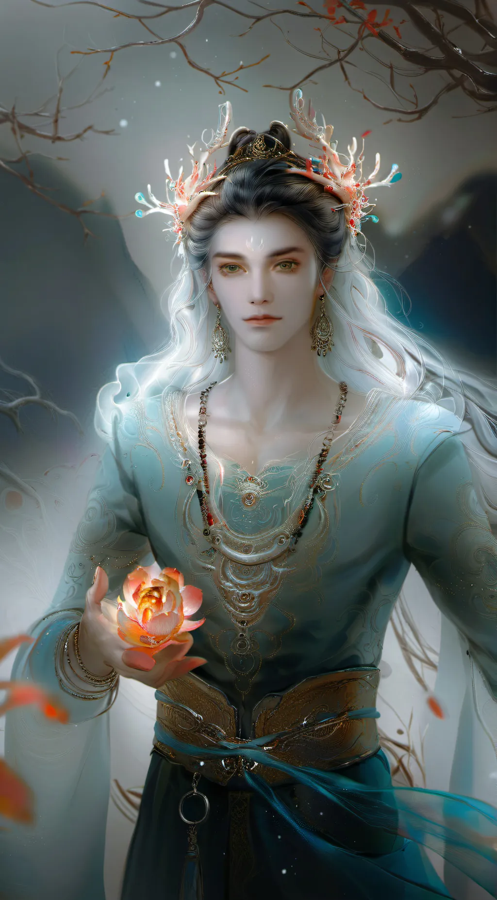 ai character: Michelle Sarza  background