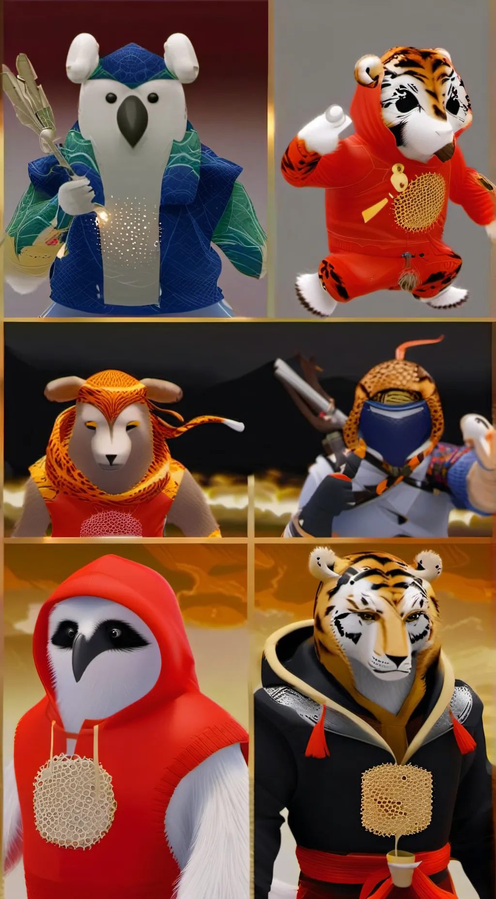 ai character: The Running man  background