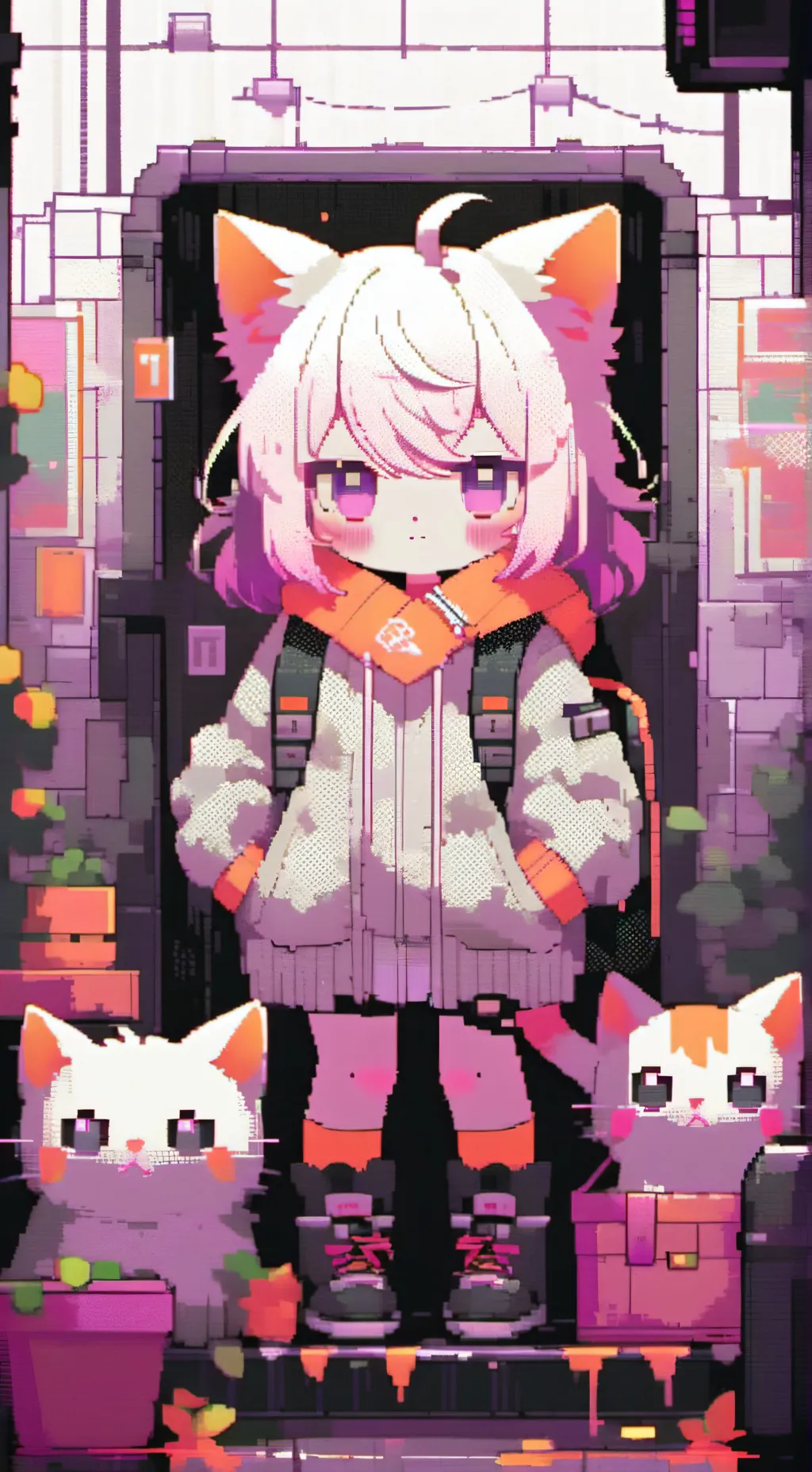 ai character: caramel  background