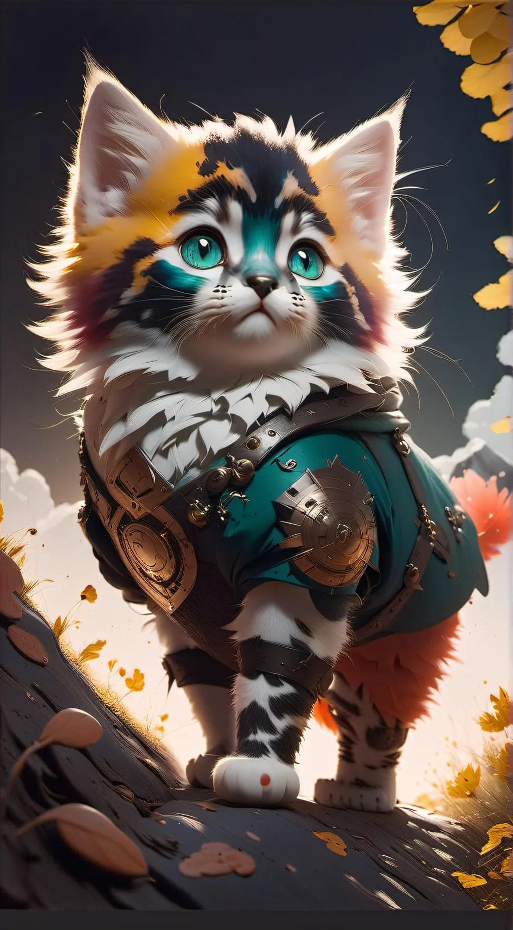 ai character: Adventure Kitty background