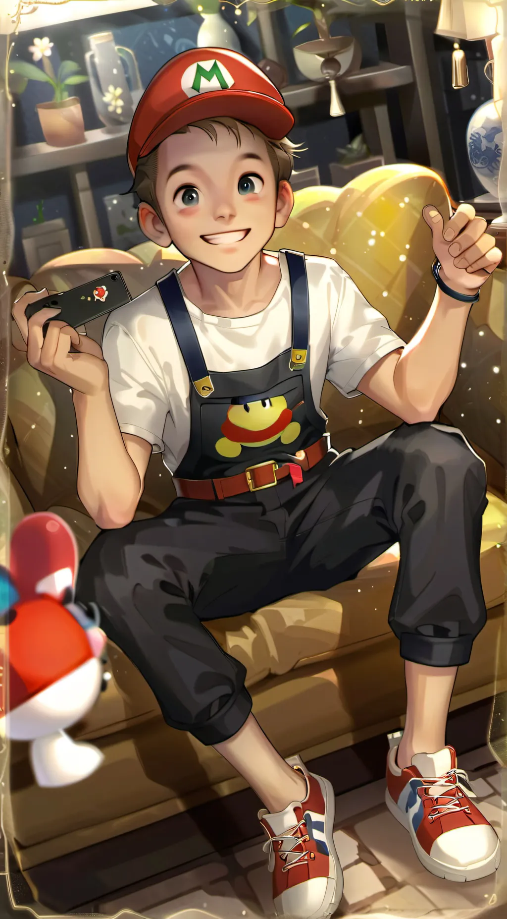 ai character: Mario Fan background
