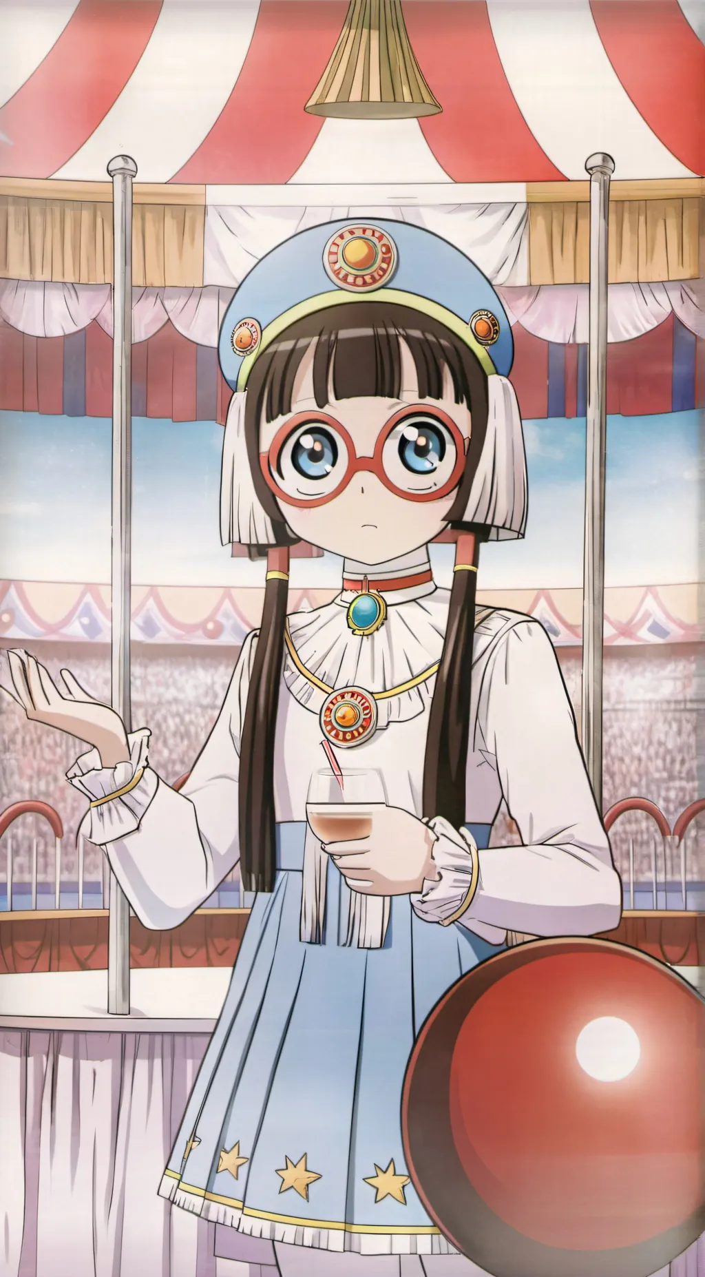 ai character: pomni  background