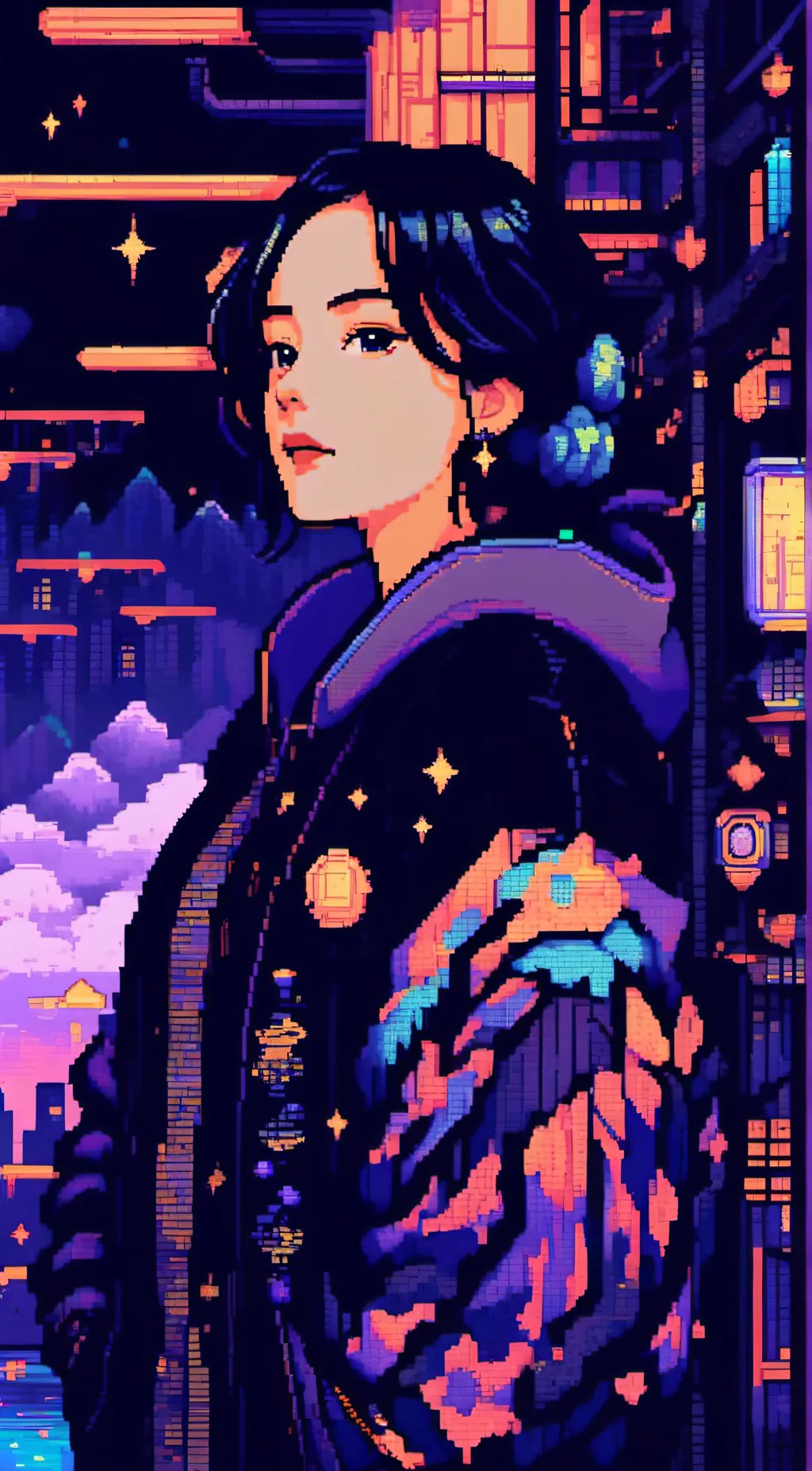 ai character: Luna background