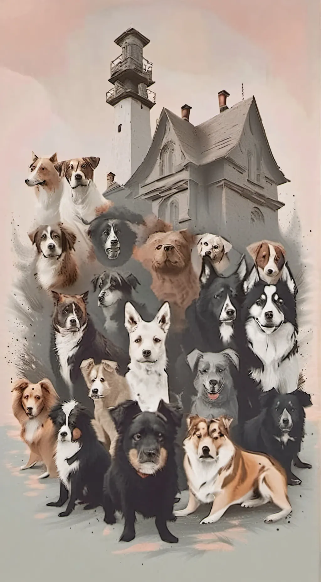 ai character: Pup acadamy background