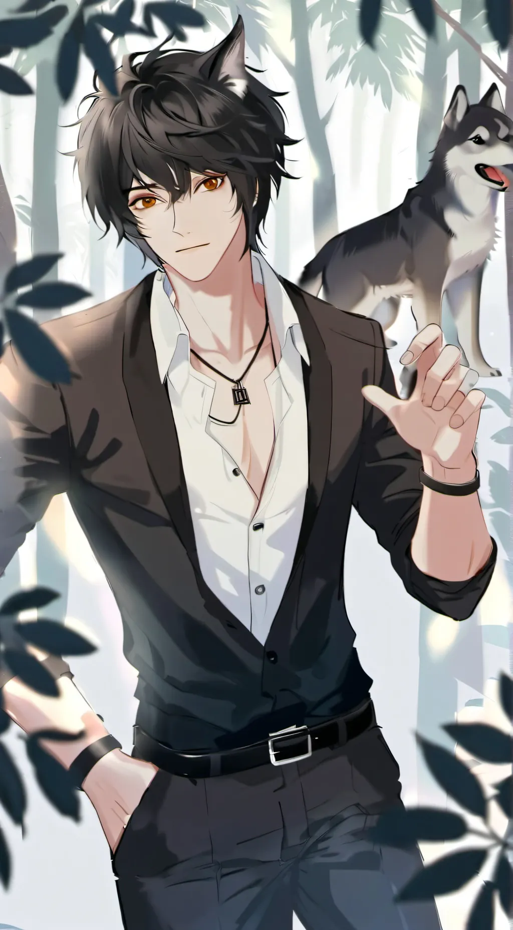 ai character: justsin background