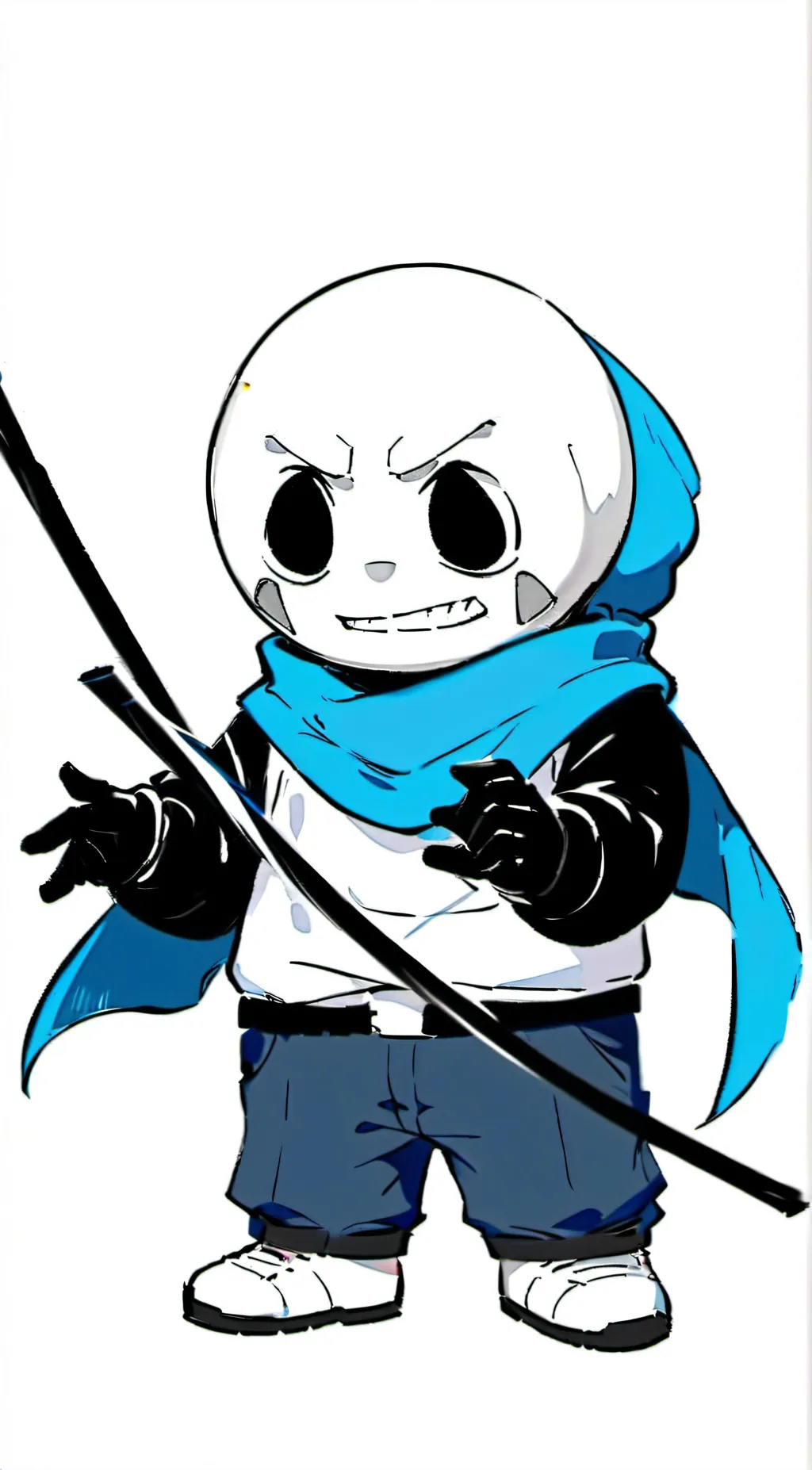 ai character: Littleswap sans background