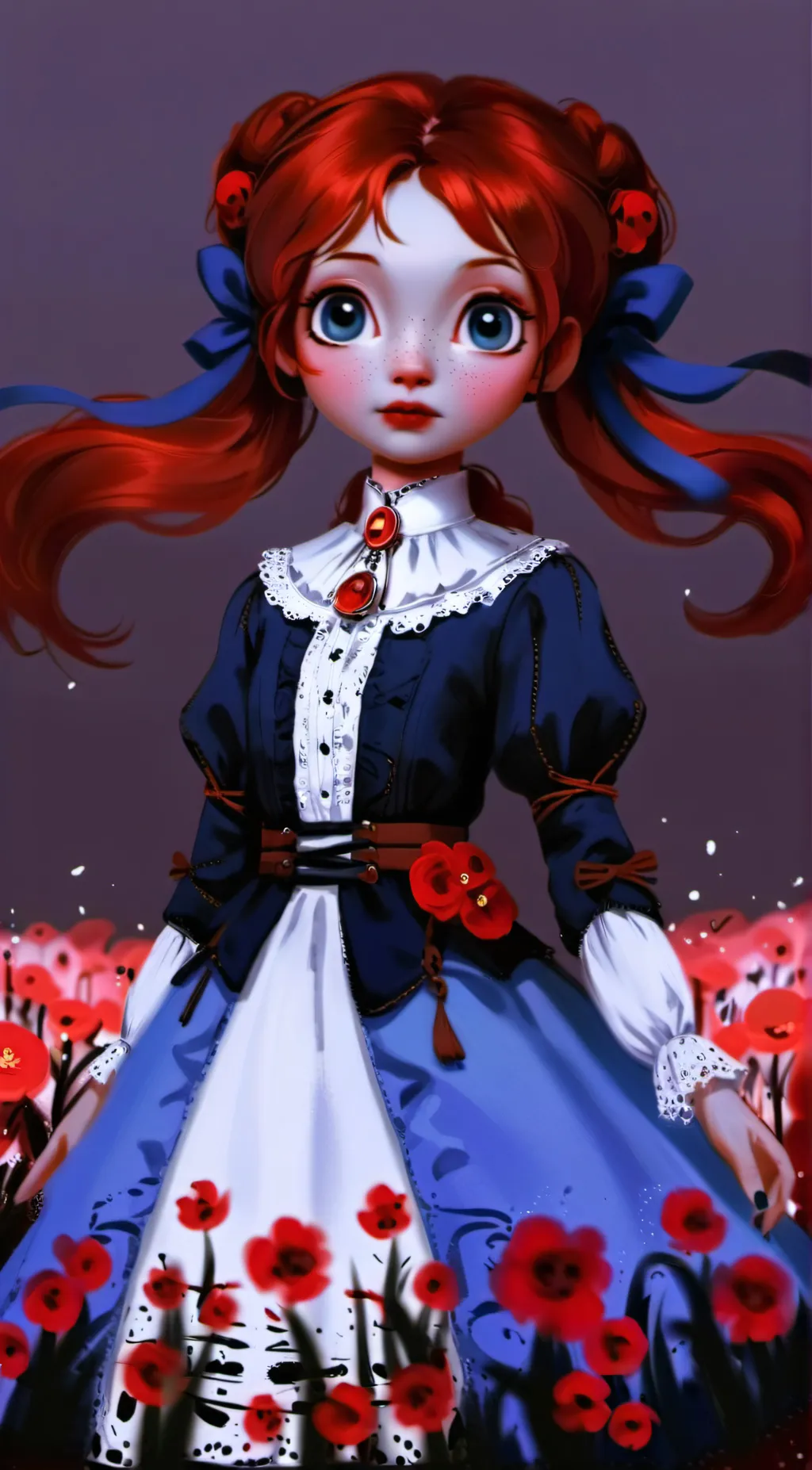 ai character: 🍓Poppy🍓 background