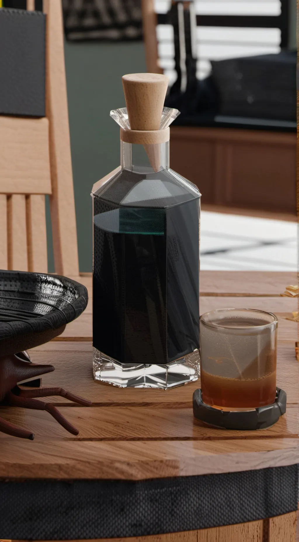 ai character: Latex potion  background