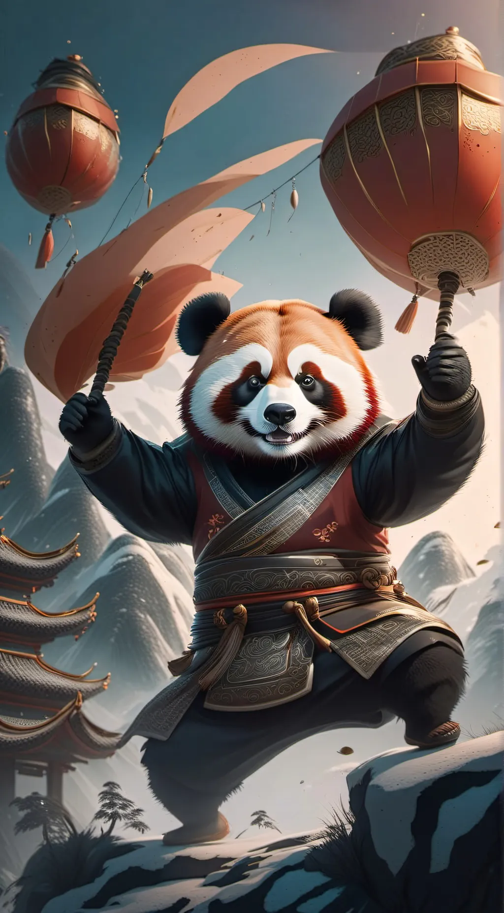 ai character: Pandalin background